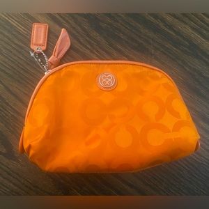 Coach logo nylon pouch